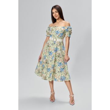 Rochie casual din bumbac cu imprimeu Sunny Floral