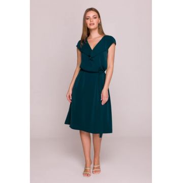 Rochie cu jabou si curea in talie -
