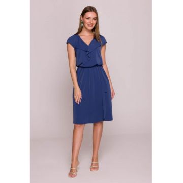 Rochie cu jabou si curea in talie -