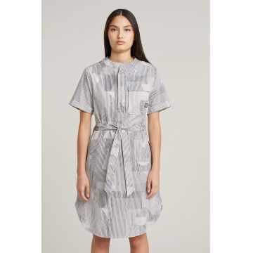Rochie cu model si cordon in talie