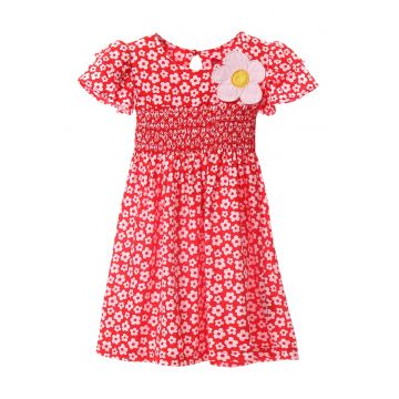 Rochie de bumbac cu imprimeu floral