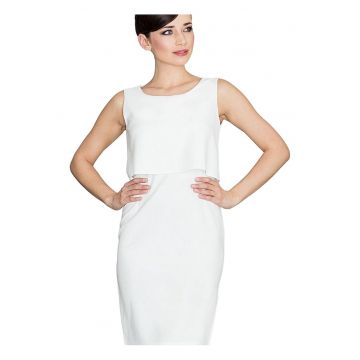 Rochie de cocktail -  Poliester/Elastan - Bej