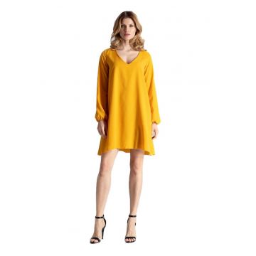Rochie de seara dama Dinarent M566 galbena