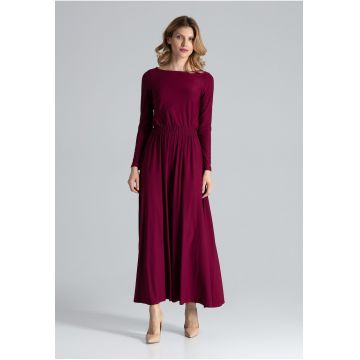 Rochie de seara dama Terd M604 burgundy