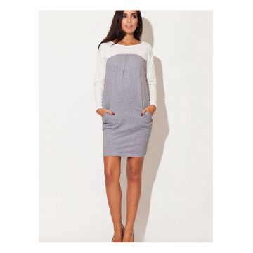 Rochie de zi  gri -