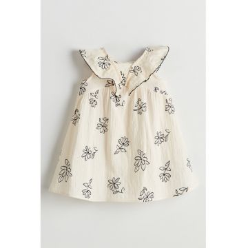 Rochie din amestec de bumbac cu model floral