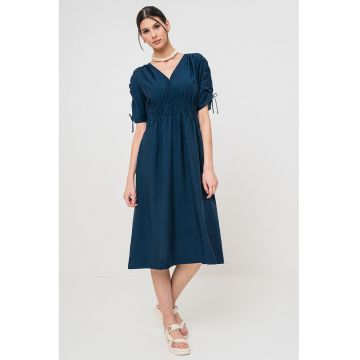 Rochie din amestec de lyocell cu decolteu in V