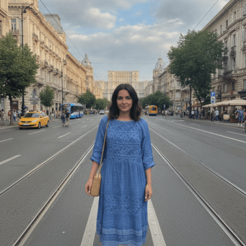 Rochie din bumbac cu broderie