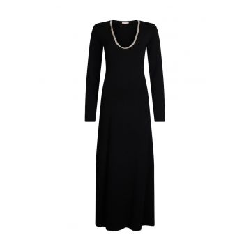 Rochie din tricot cu strasuri