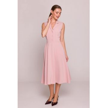 Rochie evazata cu guler -