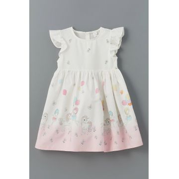Rochie evazata cu imprimeu
