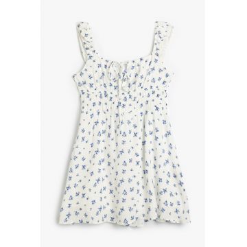 Rochie evazata cu model floral