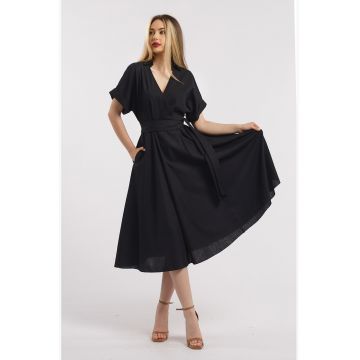 Rochie evazata din in