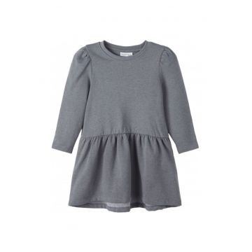 Rochie hanorac fete  gri - 60% bumbac - 40% poliester