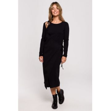 Rochie in straturi cu legare laterala -