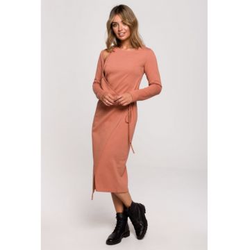 Rochie in straturi cu legare laterala -