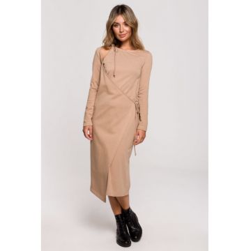 Rochie in straturi cu legare laterala -