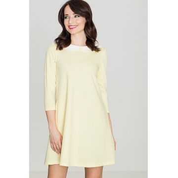 Rochie -  K218 - galben - poliester