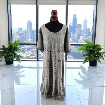 Rochie Lunga Brodata Miuta 100