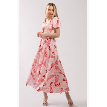 Rochie maxi cu croiala in A si model