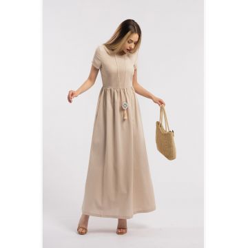 Rochie maxi din in