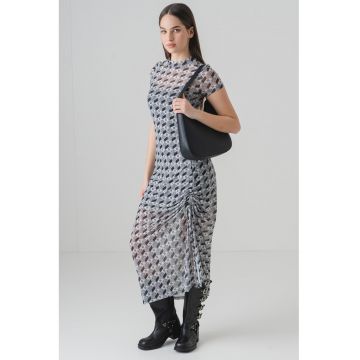 Rochie midi cu imprimeu