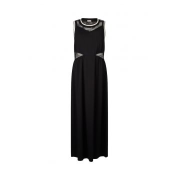 Rochie midi cu insertii de dantela