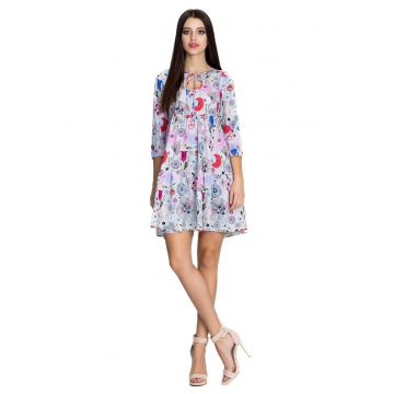 Rochie mini dama Anghan M598 roz