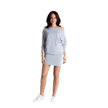 Rochie mini dama -  Bloke - gri