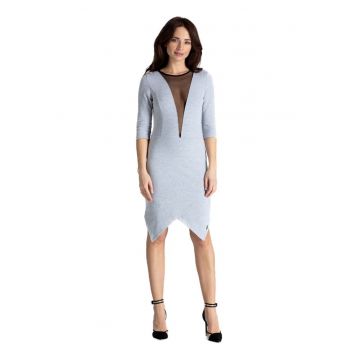 Rochie mini dama Colgrengoire L012 gri