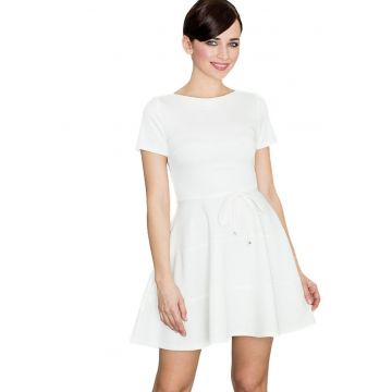 Rochie mini dama Condwivere K090 ecru