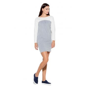 Rochie mini dama Gwymbe K106 gri