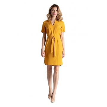 Rochie mini dama Sadure M669 mustar