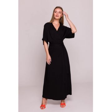 Rochie petrecuta maxi cu curea in talie -