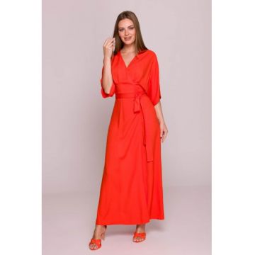 Rochie petrecuta maxi cu curea in talie -