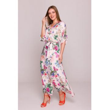 Rochie petrecuta maxi cu imprimeu -