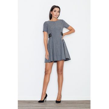 Rochie scurta -  albastru - poliester - pentru orice ocazie