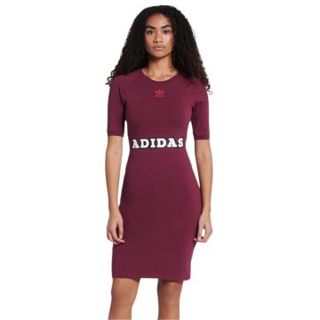 Rochie sport  bumbac/elastan - visiniu -