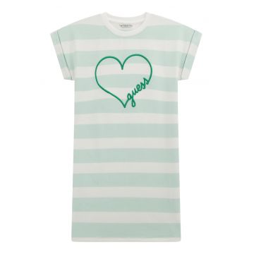 Rochie-tricou cu dungi