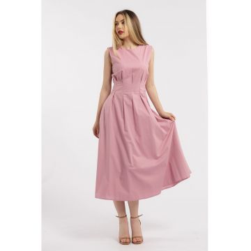 Rochie uni cu buzunare laterale