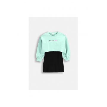 Rochie 2in1 cu imprimeu text