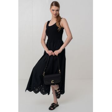 Rochie asimetrica cu terminatie brodata