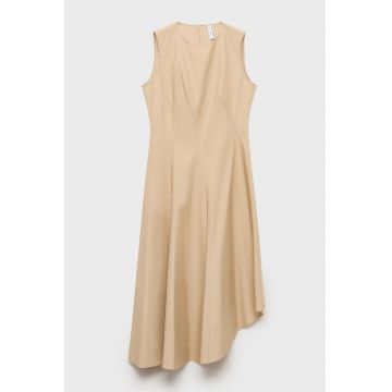 Rochie asimetrica din bumbac si lyocell