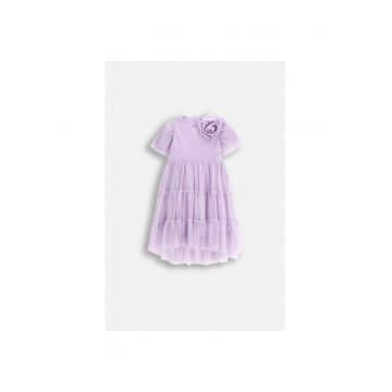 Rochie cu aplicatie florala detasabila