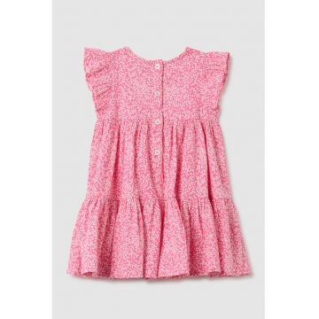 Rochie cu croiala stratificata - model si maneci scurte