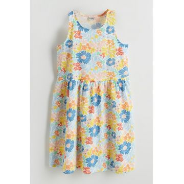 Rochie cu imprimeu fara maneci