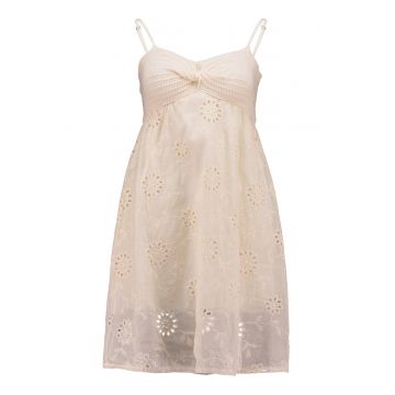 Rochie din bumbac cu bretele inguste