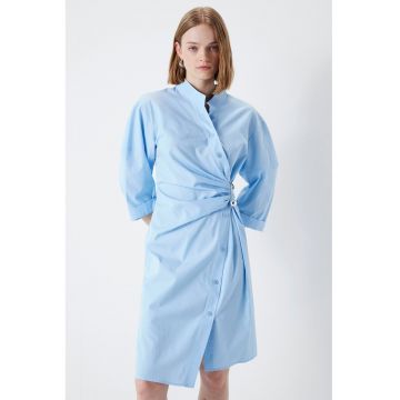 Rochie din bumbac cu croiala dreapta