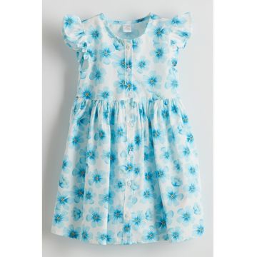 Rochie din bumbac cu nasturi