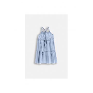 Rochie din Chambray cu bretele incrucisate